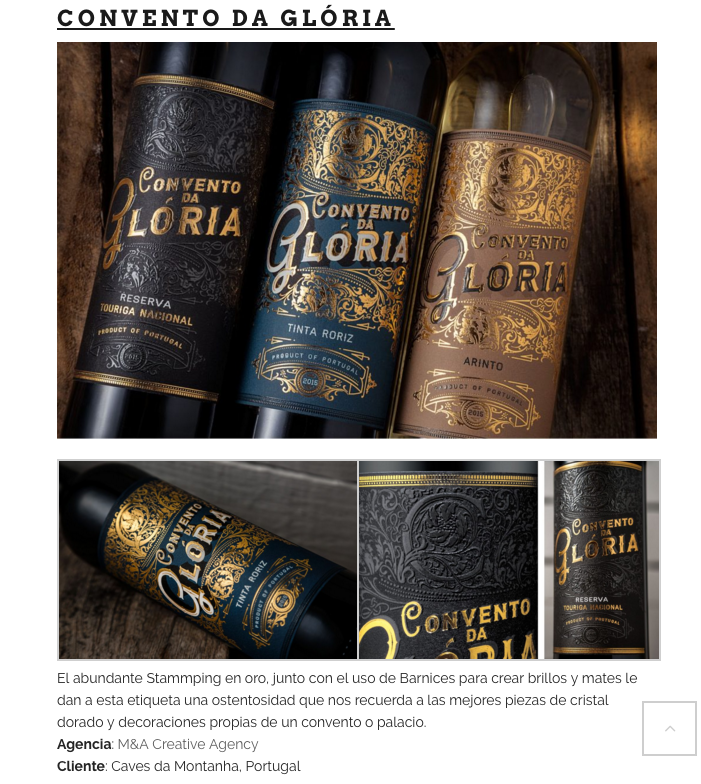 O design do Rótulo Convento da Glória está entre os melhores de 2016