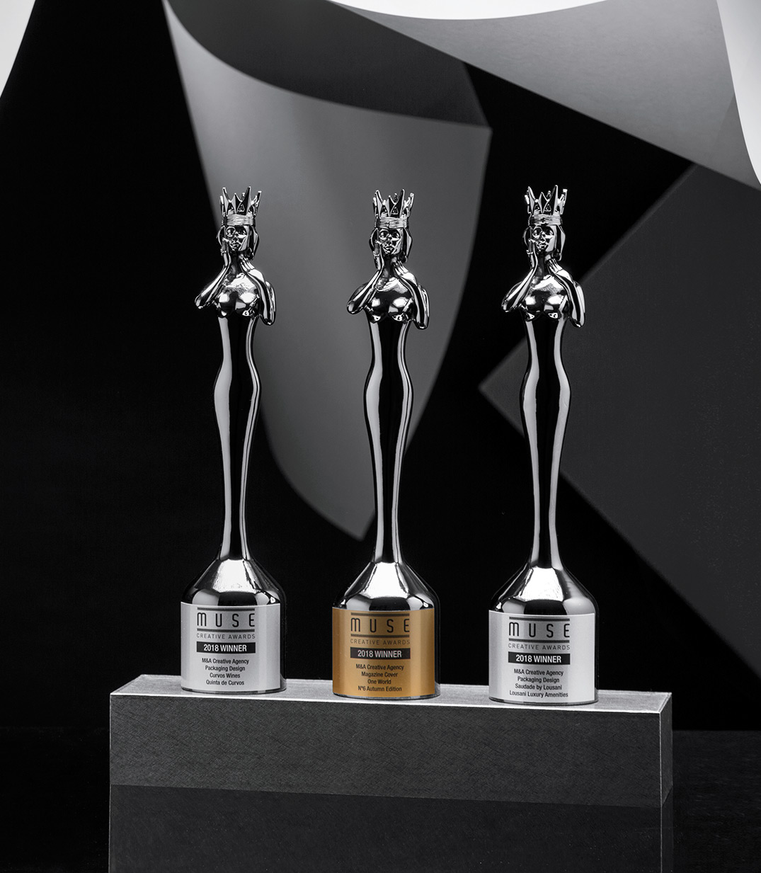 Três Musas para a M&A Creative Agency no concurso internacional Muse Creative Awards