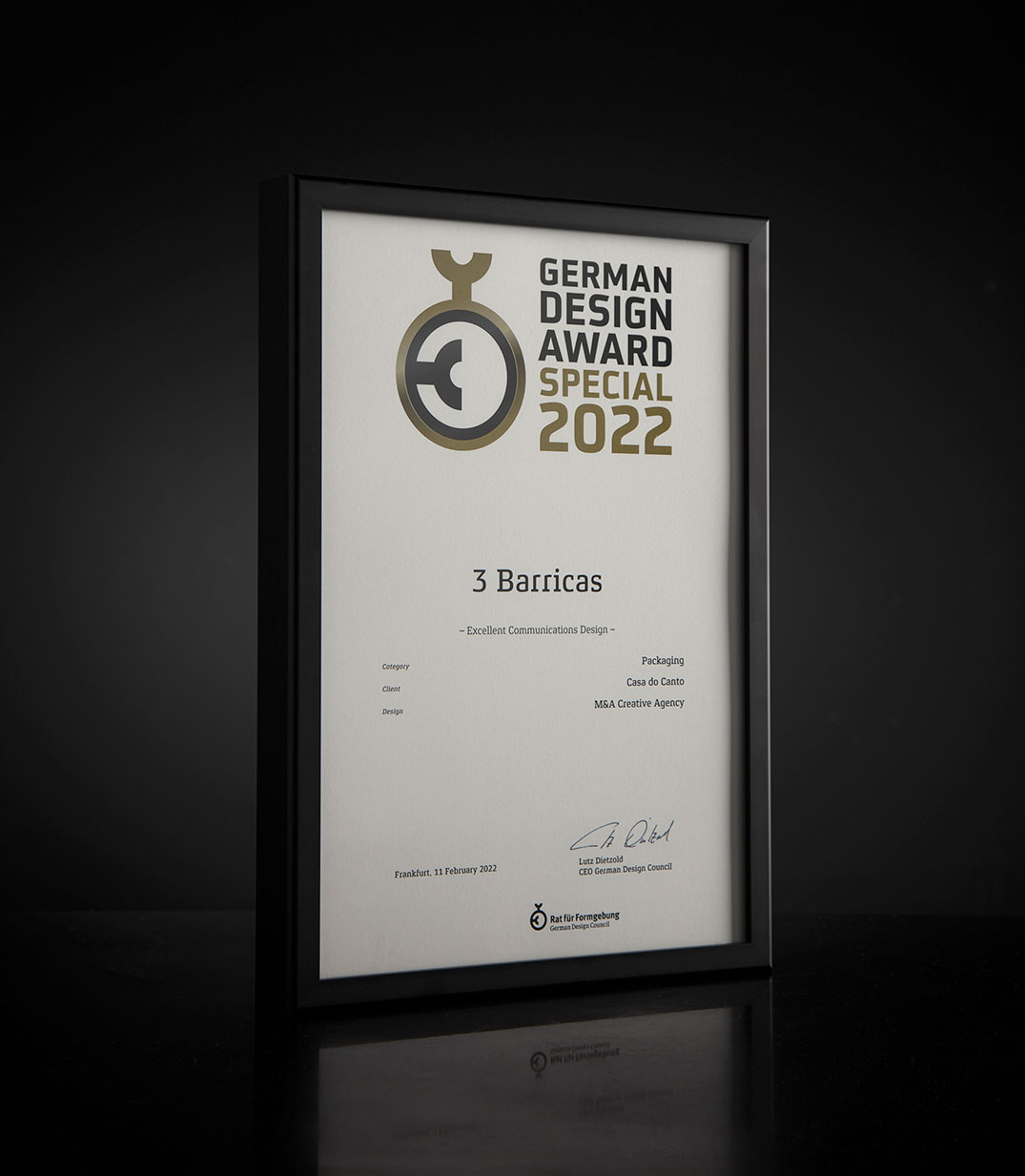 GERMAN DESIGN AWARDS 2022- CONCURSO INTERNACIONAL DO CONSELHO ALEMÃO DE DESIGN